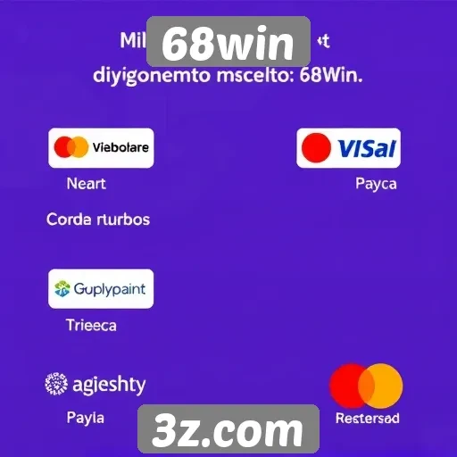 Métodos de pagamento aceitos pelo 68win