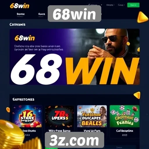 Análise das funcionalidades do site 68win