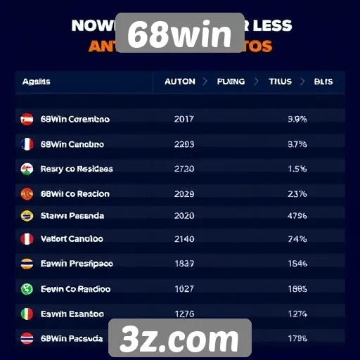 Comparativo entre 68win e concorrentes
